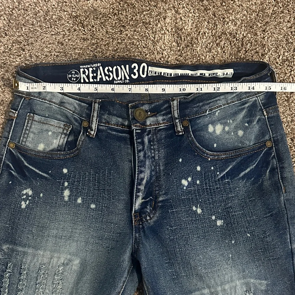 Reason Men's Slim Fit Jeans - Faded Blue